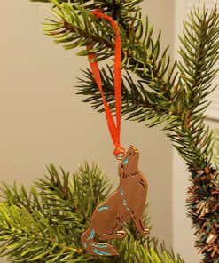 Sedona Tag – Coyote Mini Ornament (Bronze)