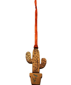 Sedona Tag – Cactus Mini Ornament (Bronze)