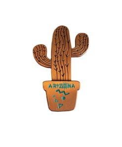 Arizona – Cactus Magnet (Bronze)