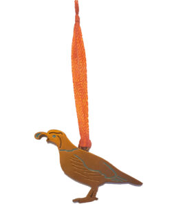 Route 66 Tag – Quail Mini Ornament (Bronze)