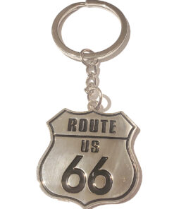 Route 66 Tag – Route 66 Keychain (Silver)