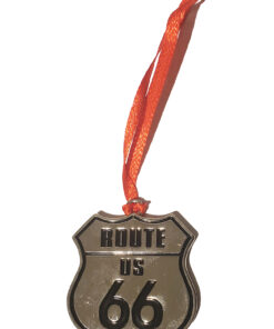 Route 66 Tag – Route 66 Mini Ornament (Silver)