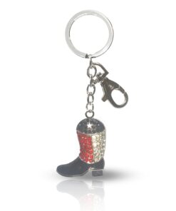 Boot Rhinestone Bling Bag Charm