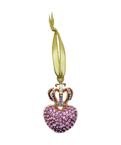 Crown Heart – Rhinestone Ornament