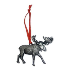 Moose – Pewter Animal Ornament