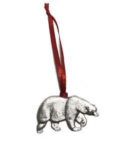 Polar Bear – Pewter Animal Ornament