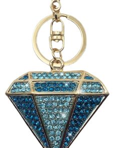 Blue Diamond Rhinestone Bling Bag Charm